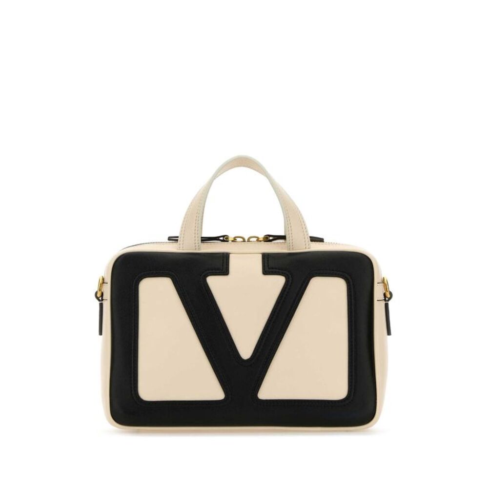 Valentino Garavani Women Ivory Leather Viva Superstar Handbag